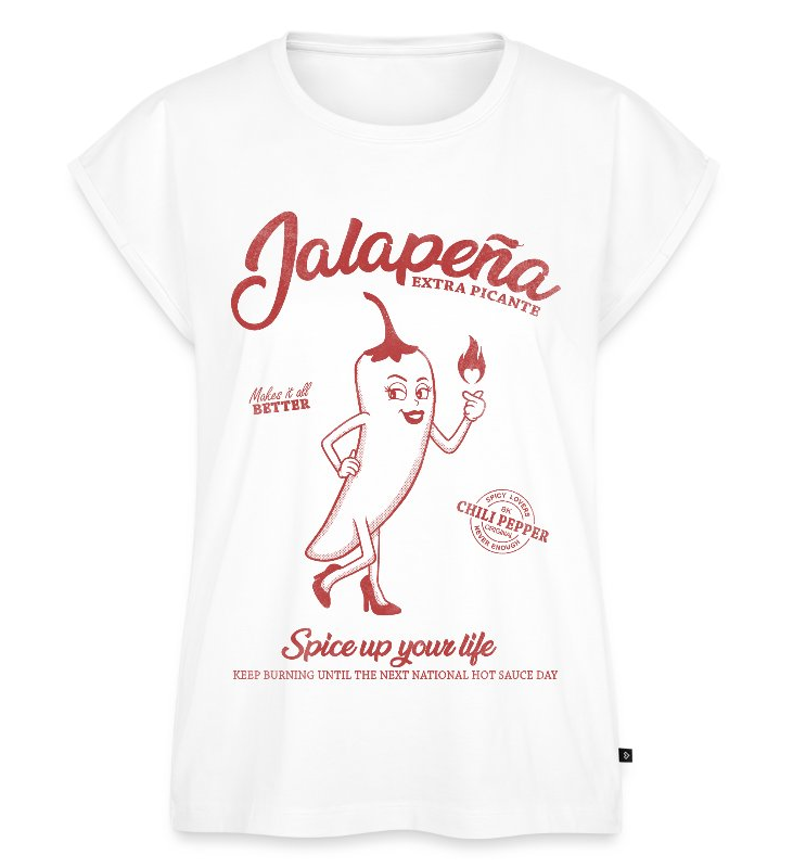 the_fnoul's tweet photo. New Design jalapeña : Spice up your life | A retrouver sur Ooga Booga https://t.co/YiEz2ioFIe | #spicy #teeshirt #chili #piment #design #vintage #jalapeño #tshirt #food #vintage #Retro https://t.co/lzthCp7bem