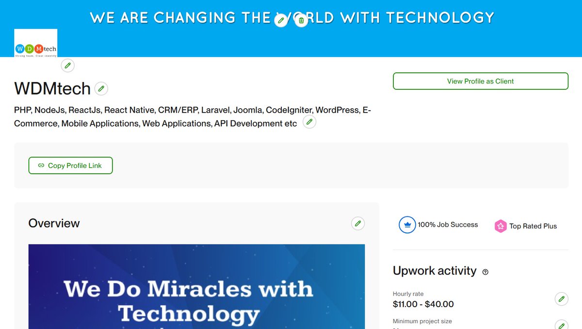 masoodwdmtech's tweet image. We are a top-rated Plus Software development Agency on Upwork.....
upwork.com/agencies/wdmte…
#PHP #NodeJs #ReactJs #ReactNative #CRM #ERP #Laravel #Joomla #CodeIgniter #WordPress #E-Commerce #MobileApplications #WebApplications #Extensions #Plugins #Joomla5.x