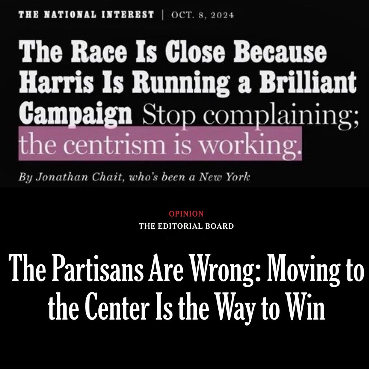 davidsirota's tweet photo. exactly 1 year apart https://t.co/Y1hmFzVljd