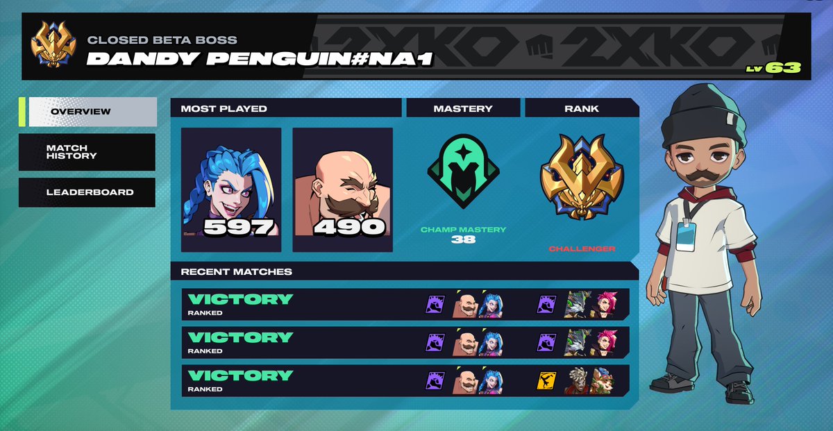 I hit Challenger in 2XKO! That's it, that's the post.

#2XKO #2XKO_BRAUM #2XKO_Jinx