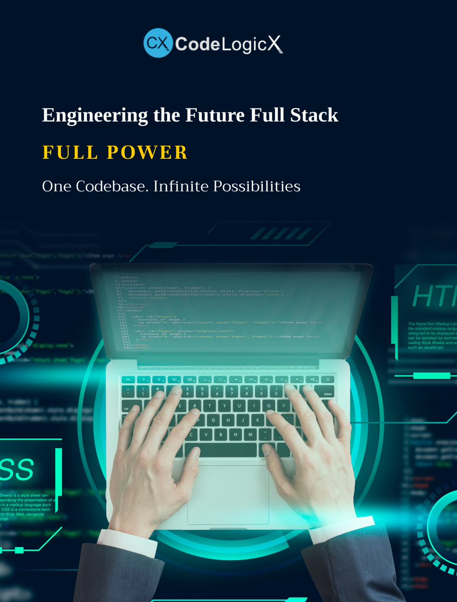 Codelogicx's tweet image. From idea to deployment — build smarter, faster, and stronger with Fullstack Engineering Excellence.
At CodeLogicX, we turn concepts into scalable, high-performing digital products that deliver real business impact.
#FullstackDevelopment #TechInnovation #CodeLogicX