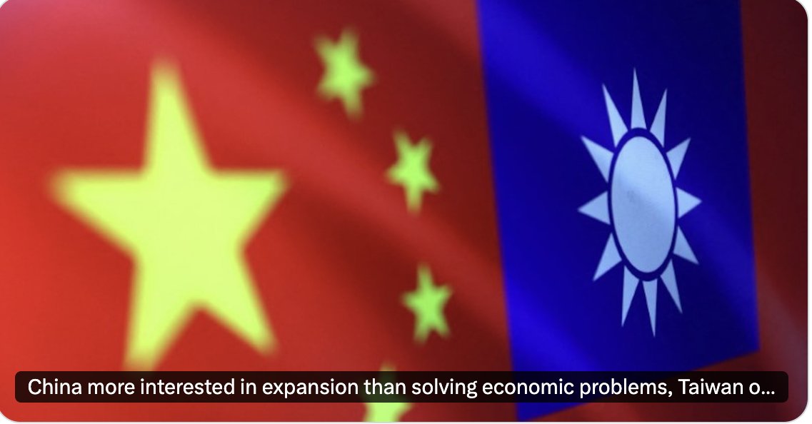 🇹🇼台湾“国家安全会议”秘书长吴钊燮周二表示：中共国更专注于扩张主义、军力展示和内部权力斗争（如清洗解放军高级将领），而非解决其日益严重的经济和社会问题。

👉他指出，阅兵式显示中共国仍在寻求全球主导地位的野心。

📌吴钊燮重申，坚持“不挑衅但要强大”，持续增强国防以防中共威胁。