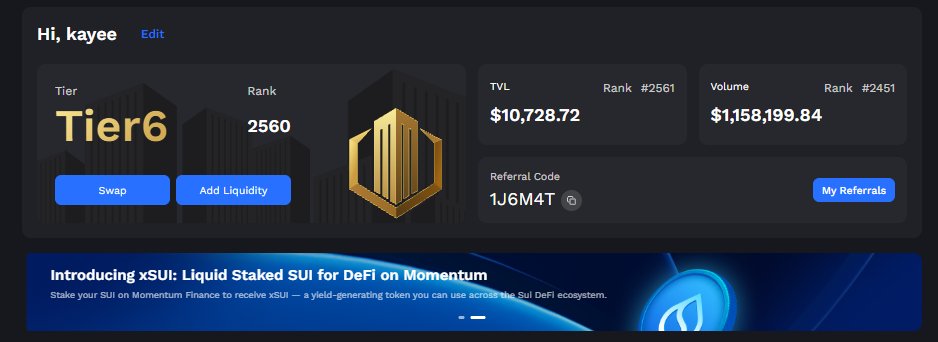 Kai1_ETH's tweet image. BuidlPad最新一期打新 Momentum 🌟
Momentum是Sui区块链上一个快速崛起的去中心化金融协议,它不仅仅是一个去中心化交易所(DEX),更致力于成为连接加密资产与现实世界资产(RWA)的综合金融操作系统。 Momentum的愿景是成为Sui生态中的核心流动性引擎和基础设施级协议。…
