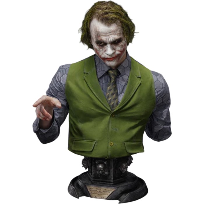 JamesDiMichele3's tweet photo. Look at this bad boy from #QueenStudios life size heath ledger joker bust. So tempted 👀 https://t.co/gmy2BJI5UQ