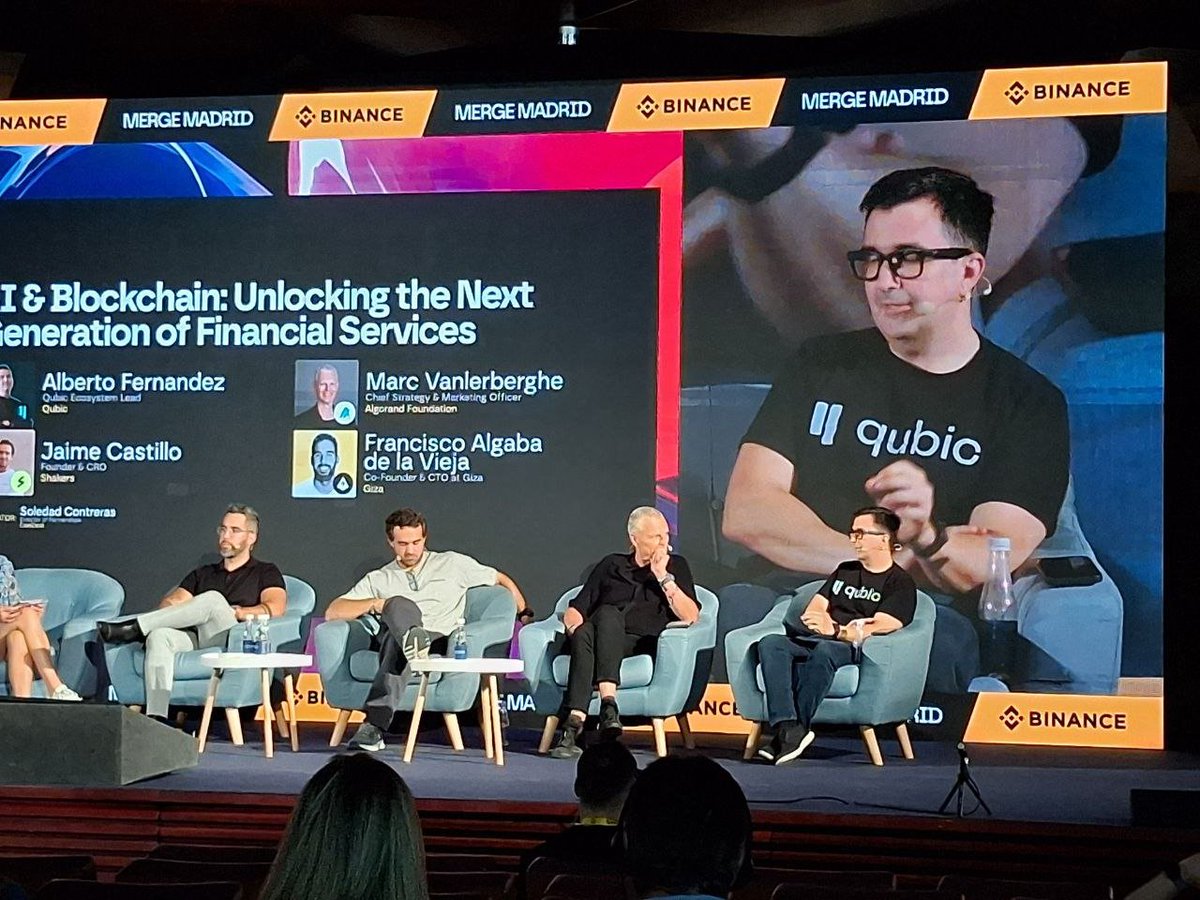 🔥 QUBIC stole the spotlight at MERGE Madrid 2025

In front of giants like Binance, Mastercard, Kraken, Santander, and Bit2Me, one blockchain stood above them all: <a href="/_Qubic_/">Qubic</a> 

💠 15.5M TPS, world-record performance verified by Certik
💠 Zero-fee transactions and instant finality