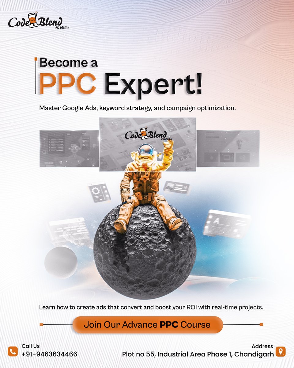 CodeblendA's tweet image. Step into the world of digital advertising and become a PPC Expert!
Master Google Ads, keyword strategy, and campaign optimization with hands-on experience and real-time projects.📈 Turn clicks into conversions with our Advanced PPC Course at Code Blend Academy!