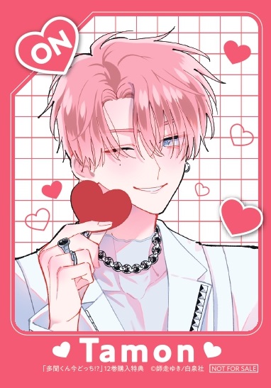 『多聞くん今どっち!?』最新⑫巻できたてほやほや発売中！！！✨✨

「おれも…好きだから 木下さんのこと」

うたげへの恋心を自覚した多聞。
桜利に宣戦布告をするけれど…？
TVドラマ・金パンチ先生の撮影もいよいよ終盤へ！

ラブ度増し増しの12巻♪

書店特典一覧💓👇
hakusensha.co.jp/benefits_event…