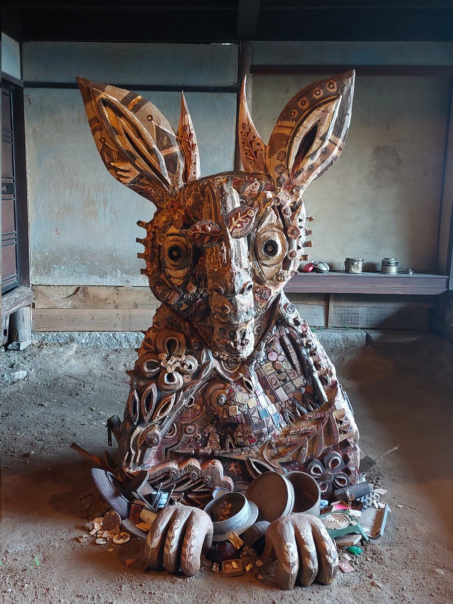 T*O様 魯山　オブジェ　壁に 高見島 新作紹介丨#淺井裕介 】#瀬戸内国際芸術祭2025 淺井裕介