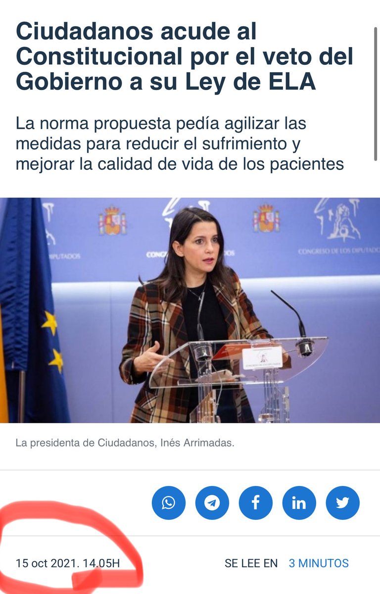 A ver si se dejan de aspavientos con la Ley ELA y la ponen en marcha ya. La tuvieron vetada demasiado tiempo. 

Y no estaría mal recordar quién llevó por primera vez la Ley ELA al Congreso, hoy que todos pelean su autoría.