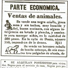 outsidersesp's tweet image. Para cuando te vengan con lo de España, lo demócratas que hemos sido y tal… 

Anuncios en la prensa de 1846. Se venden negras recién paridas, o por no necesitarlas.

O venderlas en la sección de ‘Ventas de animales’ en la prensa colonial española.