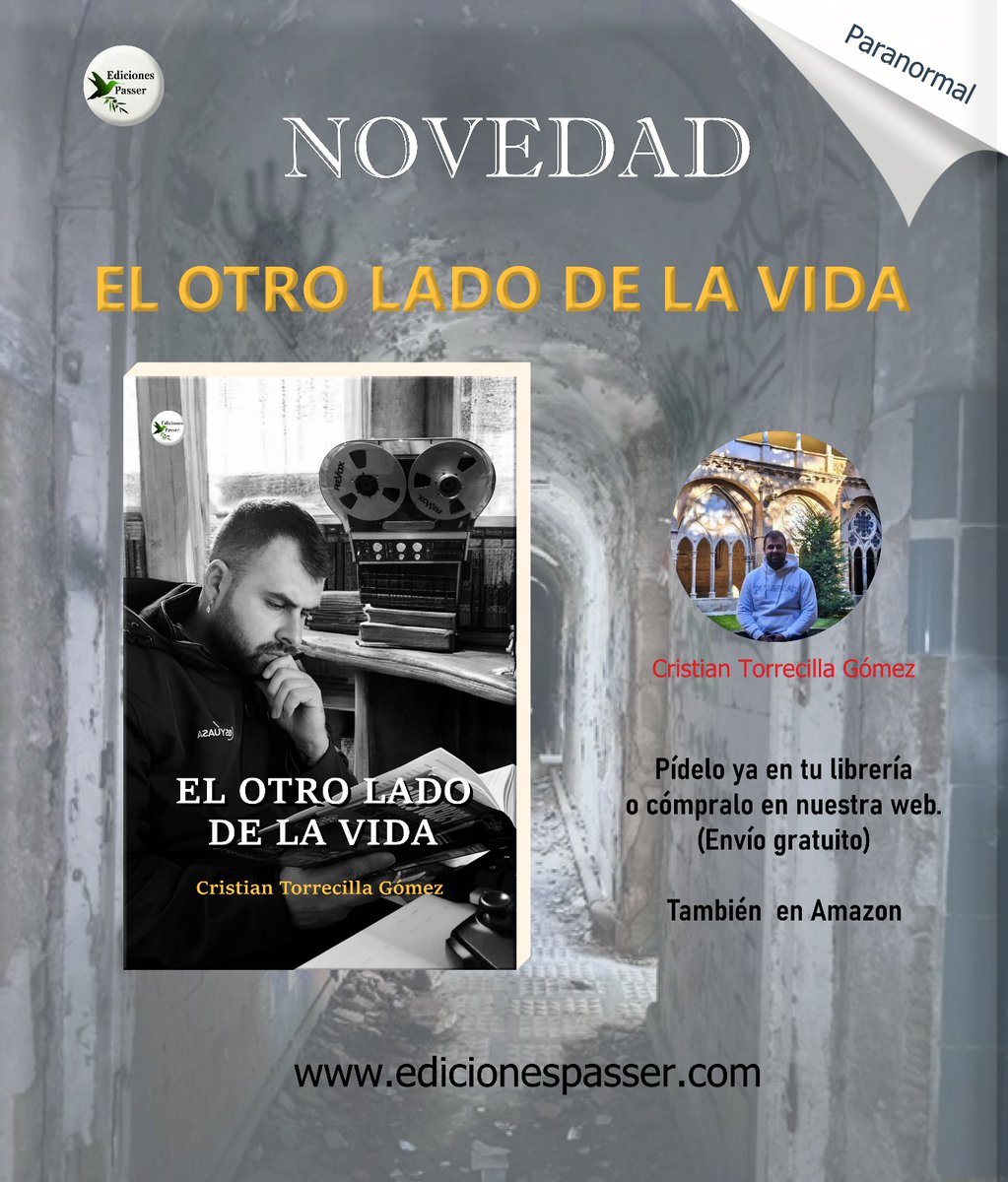 📖✨ EL OTRO LADO DE LA VIDA ✨📖

¿Y si las voces del más allá no fueran solo ecos… sino mensajes esperando ser escuchados? 👁️‍🗨️

Cristian se adentra en cortijos abandonados, monasterios malditos y sanatorios olvidados, donde lo inexplicable cobra vida.
 #Paranormal
