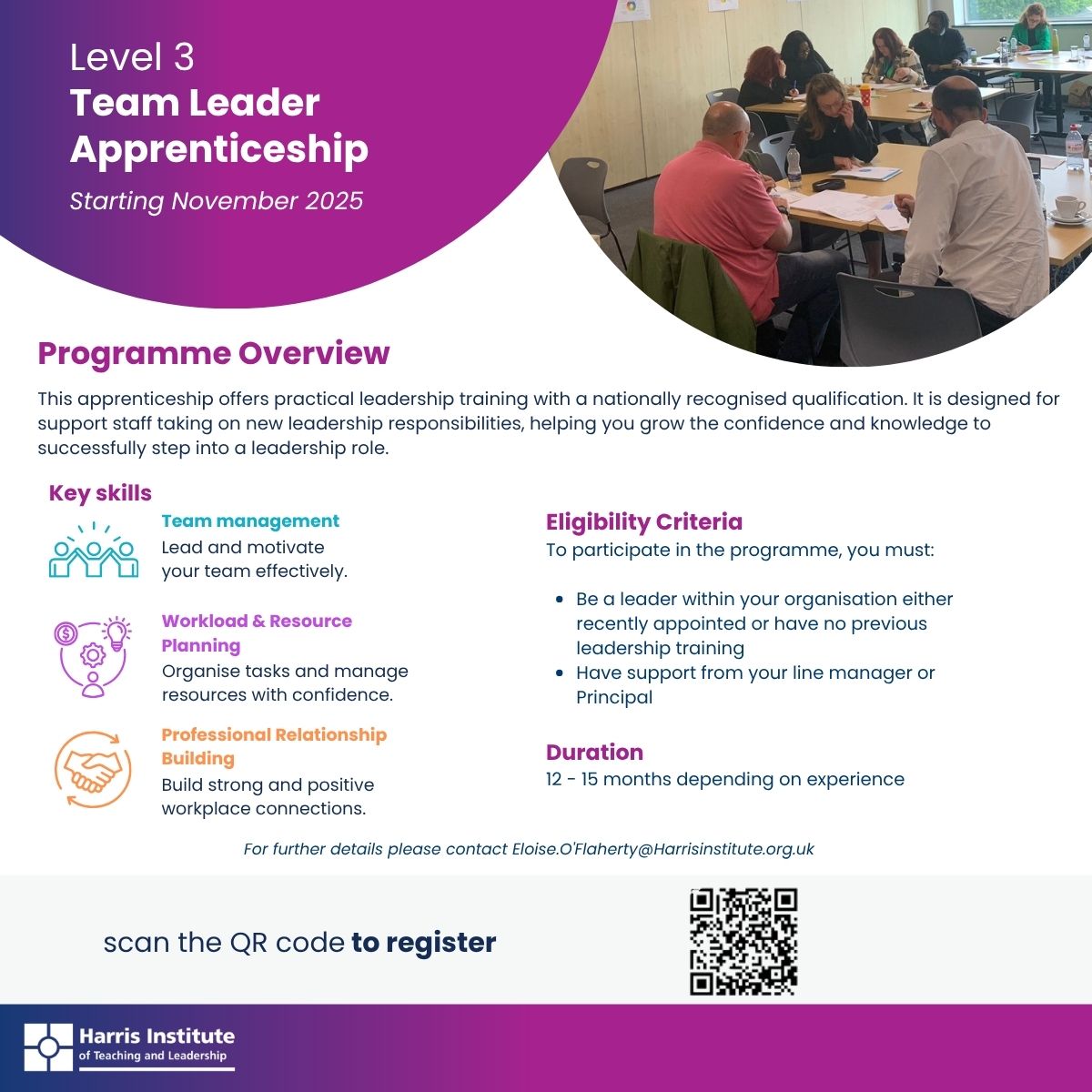 Develop the skills to lead with impact! 🎓
The Level 3 Team Leader Apprenticeship teaches team management, planning, communication, and problem-solving.
📅 Starting next month – apply now!
orlo.uk/OOFv2