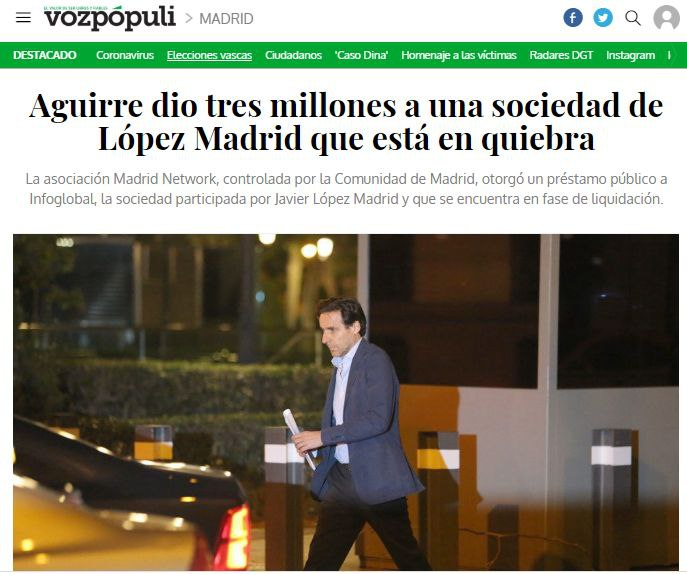 JulianMaciasT's tweet image. El Supremo obliga al Gobierno de Ayuso a levantar el secreto de las cuentas de Madrid Network, Pregunten por:
- Sueldazo a Ayuso sin trabajar.
- Dinero a miembros de FAES y Atlas Network.
- 1.4 millones a Morenés.
- 1,8 millones a Montoro.
- 3 millones a López Madrid y Lozoya...