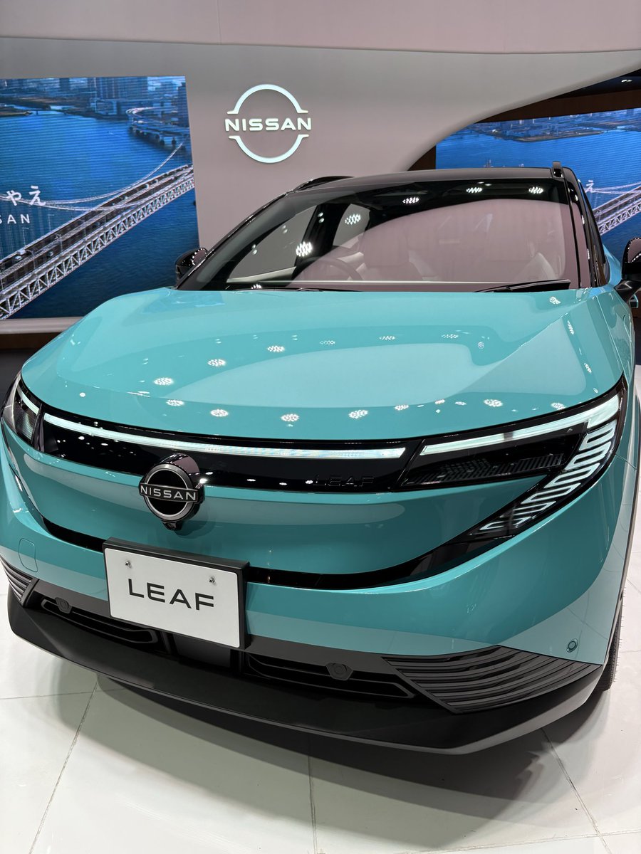 solatesla's tweet photo. 新型リーフ見てきました

#EV #日産リーフ
#nissanleaf #nissancrossing #playground https://t.co/ZLYyq3tb91