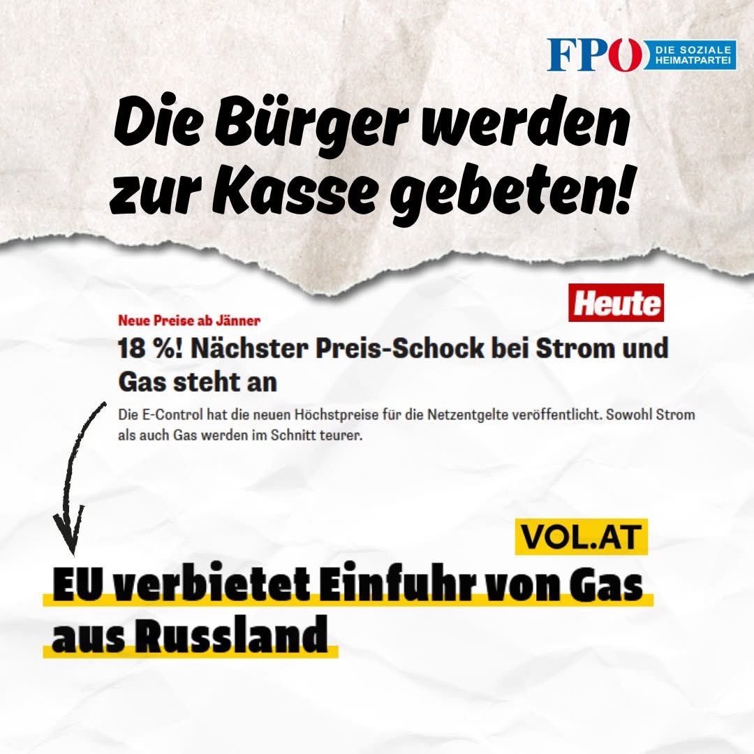 Sowohl Strom als auch Gas werden schon wieder teurer. So viel zum Entlastungsversprechen der Verlierer-Ampel. Und die EU macht mit ihrem Sanktionskurs unbeirrt weiter – ein Importverbot für Gas aus Russland wurde nun beschlossen. Die Bürger werden dafür einmal mehr den Preis