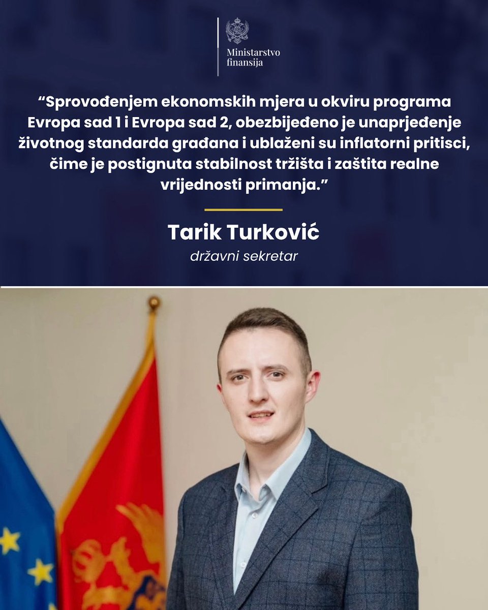 💬Državni sekretar u Ministarstvu finansija, Tarik Turković, bio je gost emisije “Jutro” na Prva TV. 🎥