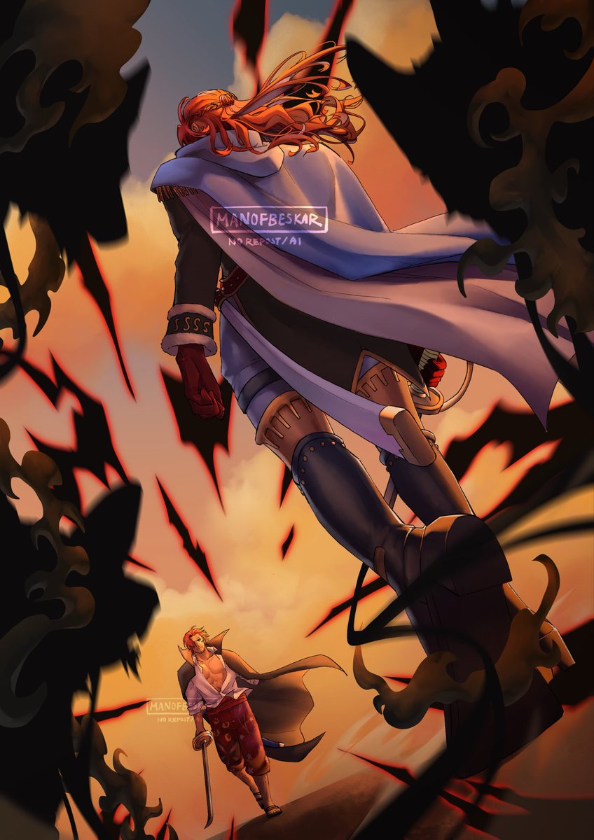 manofbeskar's tweet image. colour corrected #onepiece #shamrock #shanks
