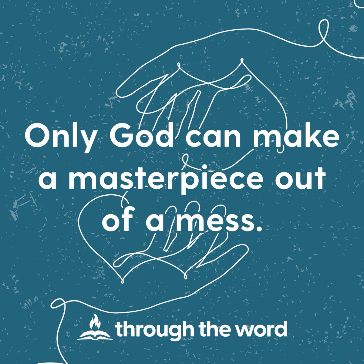 ThroughTheWord's tweet photo. No mess is too messy for our God! 

If you haven't already, jump into our Journey Through Genesis using the link in the comments to see the Master Artist at work. ⬇️

#masterpiece #GodsPlan #ThroughTheWord #faithjourney #hope #transformation #ttw #bible #startahabit #heisfaithful https://t.co/Dt2Du6JCcl