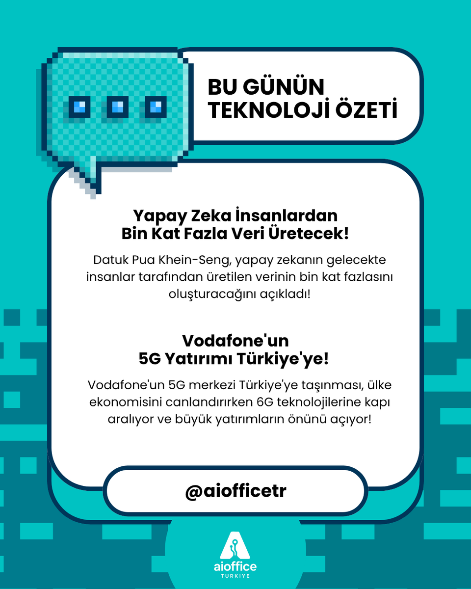 Teknoloji gündeminde bugün neler oldu?

🇹🇷 Türkiye’den F-35’e rakip radar
🌐 OpenAI’den Chrome’a rakip tarayıcı
💼 Salesforce: “AI ajanlar artık deney değil, merkez!”
📶 Vodafone, 5G yatırımını Türkiye’ye kaydırdı
🎬 Sora ile sahte video çağı başlıyor
🇨🇳 Çin’de AI kullanıcı