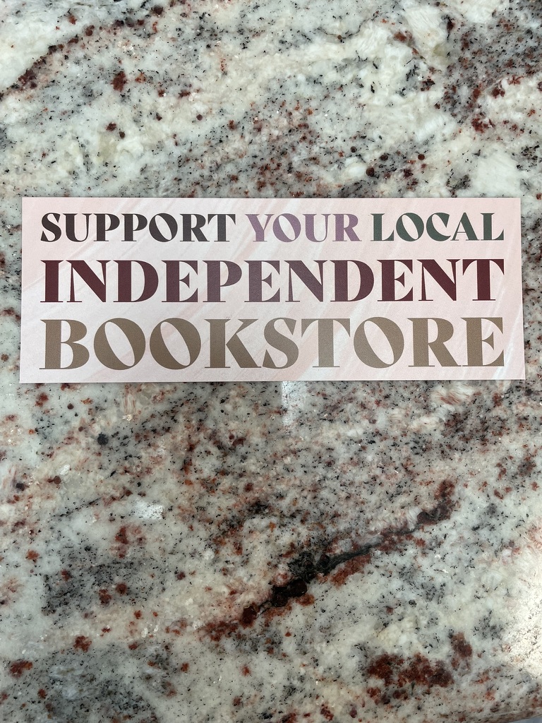 If everyone in a town bought one book a year, the local bookstore would thrive. Support independent authors and local booksellers.