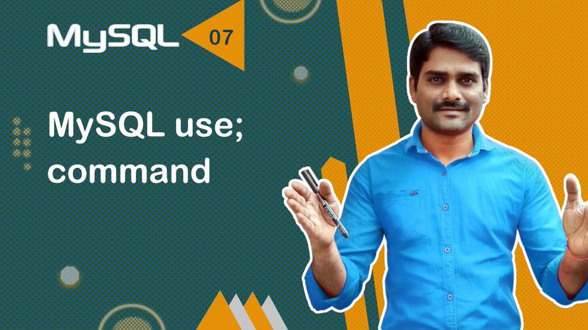 ManjunathChidre's tweet image. MySQL USE Command - MySQL Tutorial 07 🚀
► youtu.be/w3QDtgj5F28?si…

MySQL Tutorials Playlist: 
► youtube.com/playlist?list=…

#MySQL #LearnMySQL #MySQLCoding #WebDevelopment #CodingWithMySQL #MySQLDeveloper #WebDesign