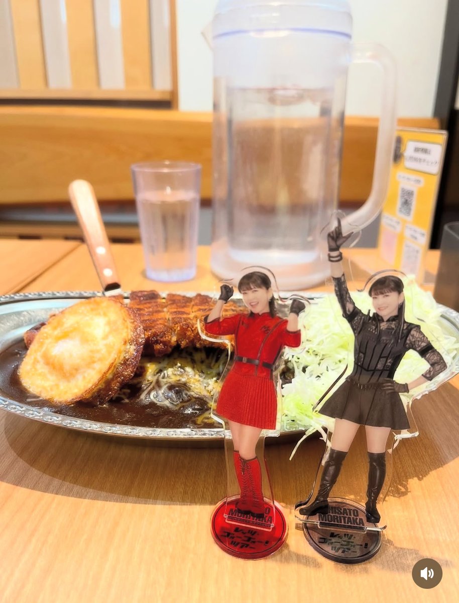 #森高千里 #moritakachisatofancircle #ゴーゴーカレー 
食べたいならゴーゴー！
ということでゴーゴー！😁
やっちまいなカツカレー大🍛
トッピング目玉焼き　チーズ
