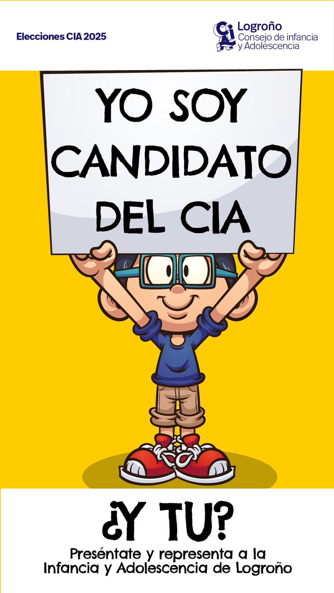 📢Si tienes entre 8⃣ y 1⃣8⃣ años y vives en #Logroño Preséntate y representa a la infancia y adolescencia de tu ciudad‼️ 
📲Contacta con el Consejo de Infancia y adolescencia local a través de su perfil de Instagram @Cialogrono 
<a href="/AytoLogrono/">Ayuntamiento Logroño</a> <a href="/CiudadesAmigas/">Ciudades Amigas de la Infancia</a>