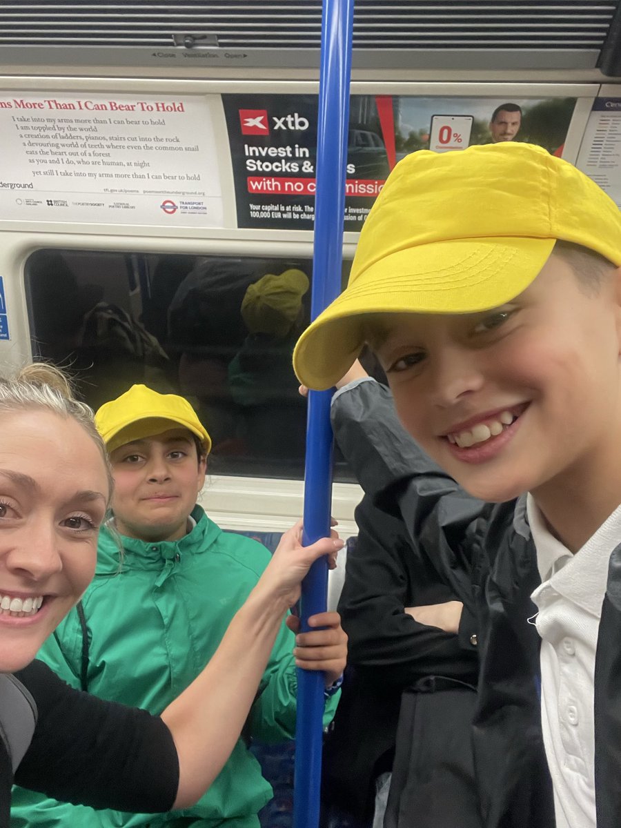 CalveleyAcademy's tweet image. The reading ambassadors are successfully navigating the London Underground #embankment #enrichment #reading #readingambassadors