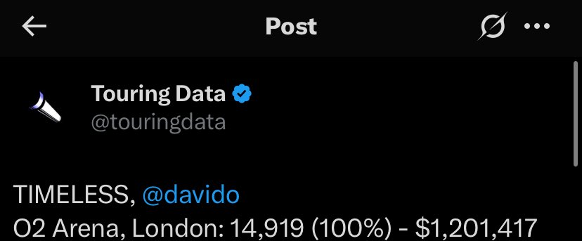 itz__rito's tweet image. So Davido made more money from o2 Arena than wizkid did with Tottenham Stadium.
When I say wizkid useless dem go think say na play 🤣🤣🤣