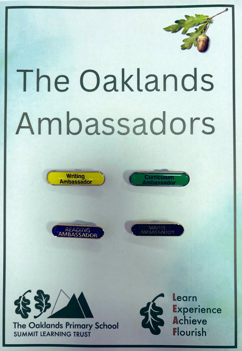 TheOaklandsBham's tweet image. Our curriculum ambassadors are excited to receive their badges today #ambassadors #curriculum #pupilvoice