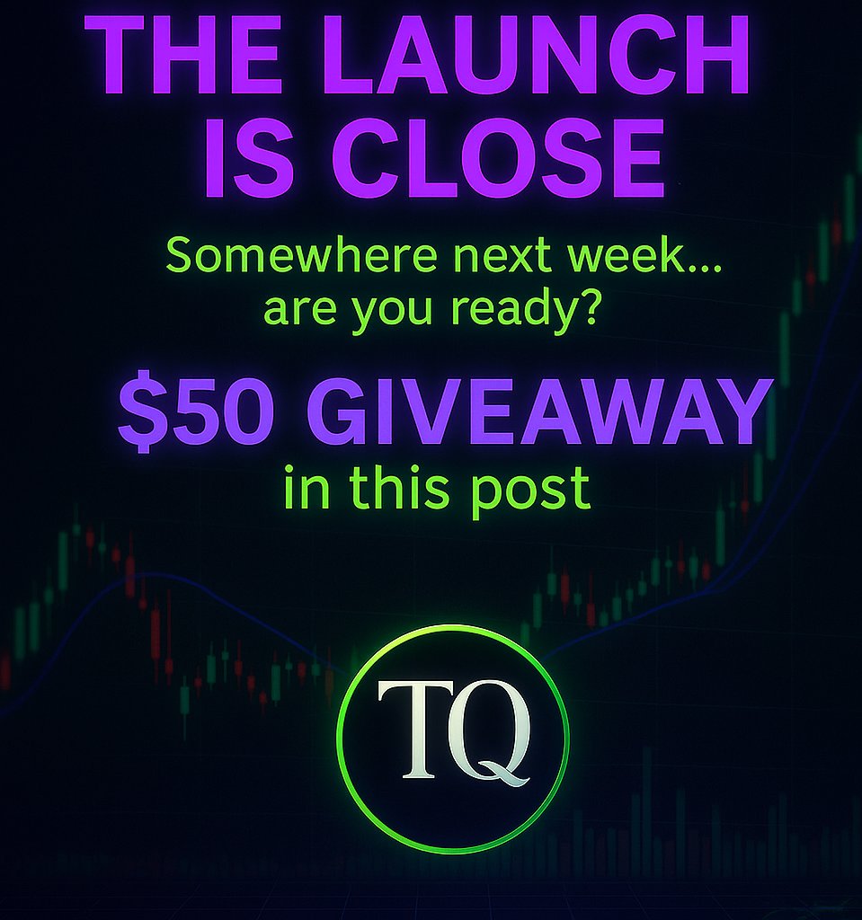 TradersQuest_'s tweet photo. #Giveaway 
#Announcement 
We will launch somewhere next week! The only CA/Website shared officially by us is safe.

50$ for 1 lucky winner!
🏆Retweet 
🏆Join the TQ society
https://t.co/PUkzPBjLQC https://t.co/P24SiMBtpF
