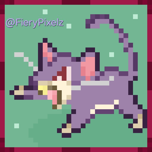 FieryPixelz's tweet image. ✨🐀  32x32 Rattata 🐀✨
#pixelart #pokemonfanart