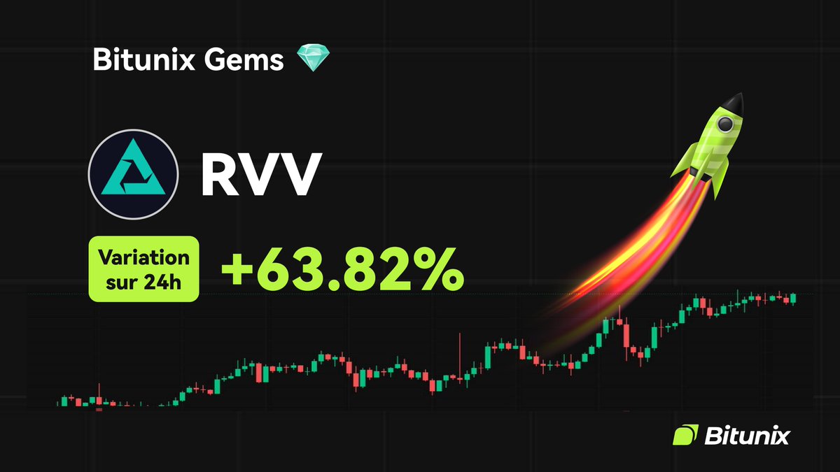BitunixFR's tweet image. 💎 BITUNIX GEMS 💎

$RVV
Variation sur 24h : +63.82 %
📆 Listé le 21/10/2025

🚀 Trader maintenant sur : 
short.bitunixads.com/zfA4xvuc

#Altcoin #Cryptomonnaies