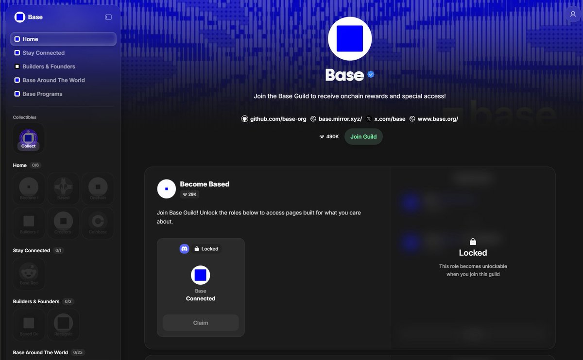 DeRonin_'s tweet image. Ultimate guide on @base guild 

Base deserves special attention, and earlier they launched guild v2

few people have completed even the main quest, so it’s a must-have to do it

especially considering the easy tasks that don’t require $$$

[ What&apos;s to click on??? ]

&amp;gt; go to…