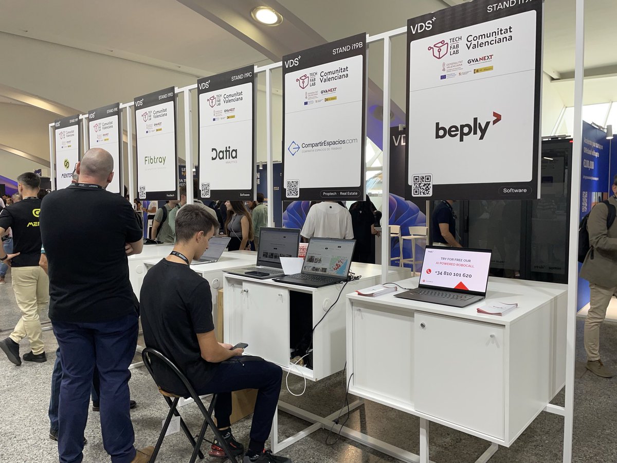 TechFabLabCV's tweet image. Comenzamos la mañana de estos dos días intensos en @VDS_event en la @ciudadartesciencias
Encontraréis el stand de #TechFabLab junto a la entrada principal, el número 8, y las startups que nos acompañan en las islas i19 e i20
#VDS