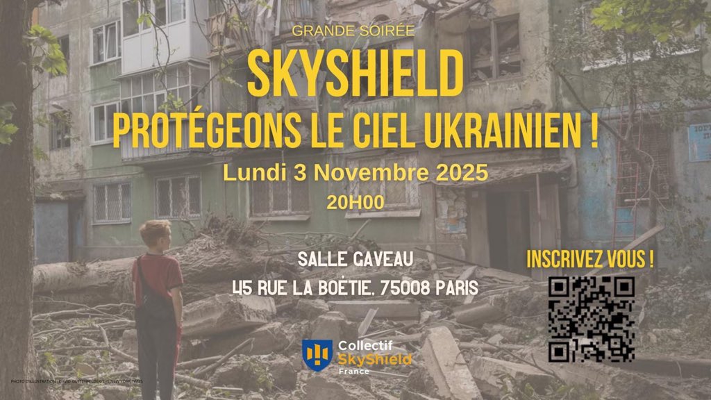 Je compte sur vous le lundi 3 novembre.

Passons des paroles aux actes - mobilisons-nous pour faire bouger notre gouvernement au sujet de la protection des civils ukrainiens !