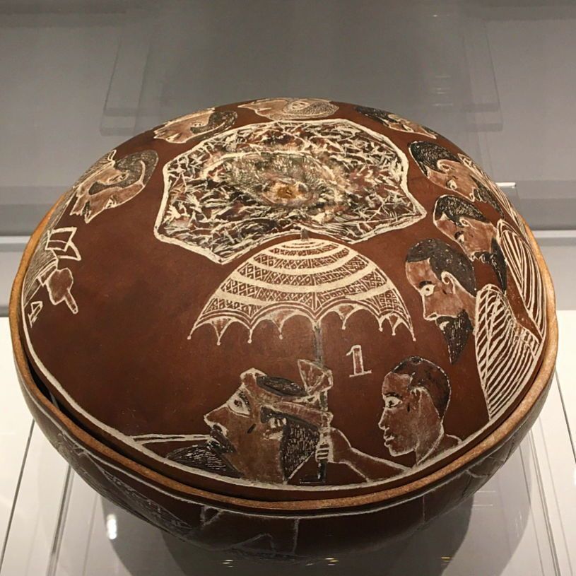 This gourd in the Museum shows Rev. Thomas Birch Freeman preaching. In 1835, he was one of the first Methodist missionaries in today's Ghana. The son of an African father and English mother, he started schools and agriculture projects and spoke against slavery. #BlackHistoryMonth