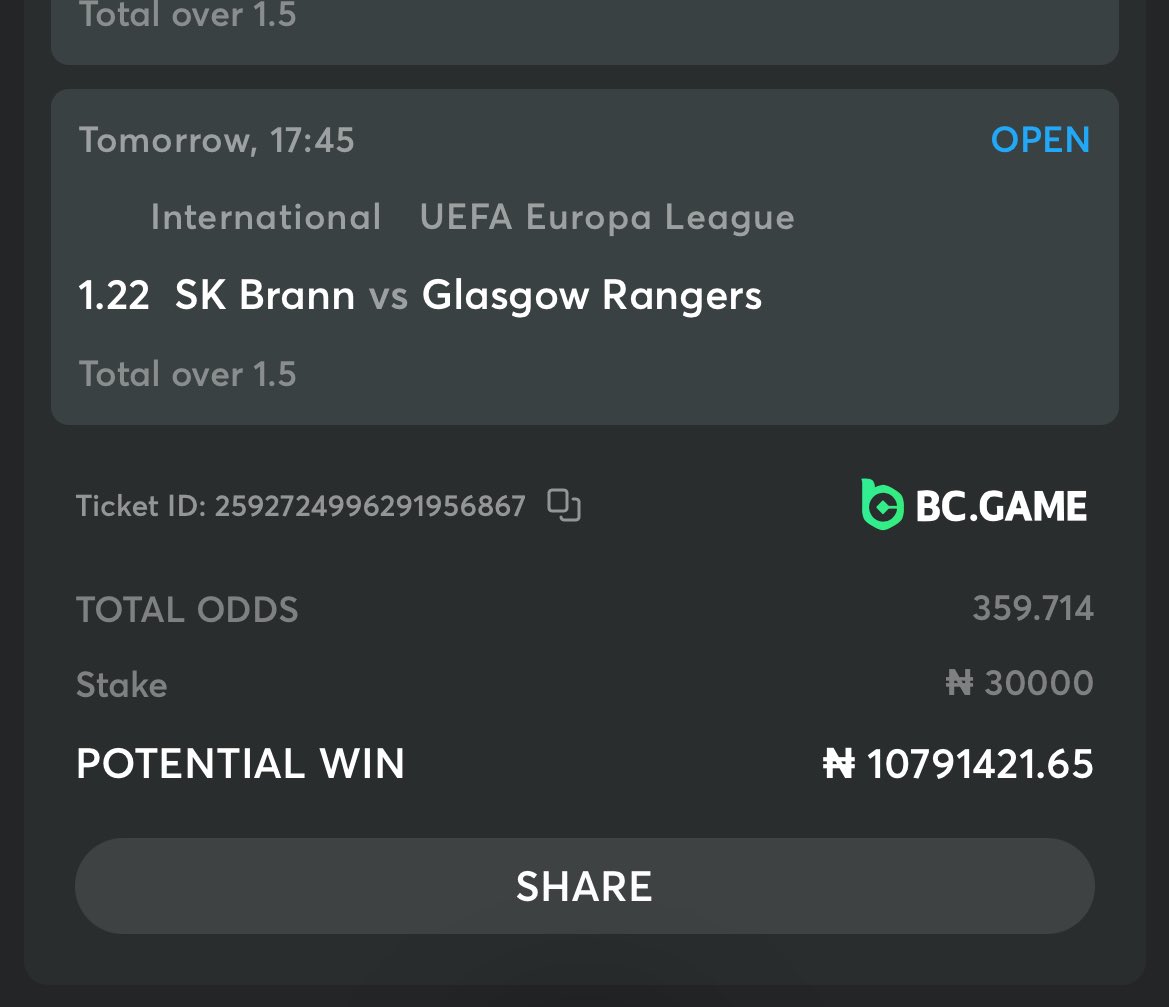 cindy_blog's tweet photo. Here We Go ✅✅✅

356 ODDS &amp; 100 odds ON BC GAMES

CODE: C1D4BC7, 0367ECF

Register Now: https://t.co/aNhTPb3Hp3

UEFA Champions league https://t.co/xkYOZzLoHN