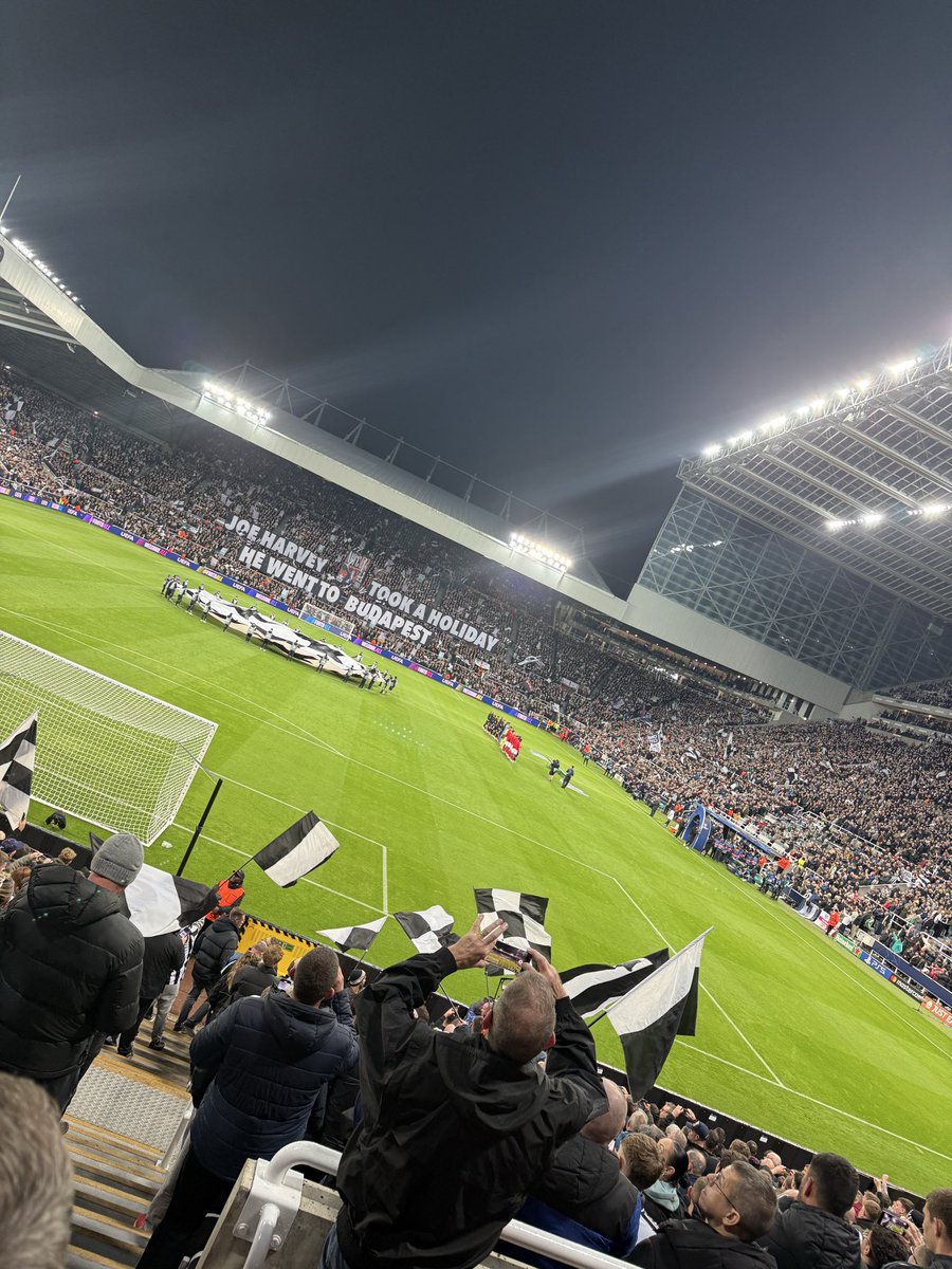 What a night 🤩 #NUFC #HWTL #championsleaugue