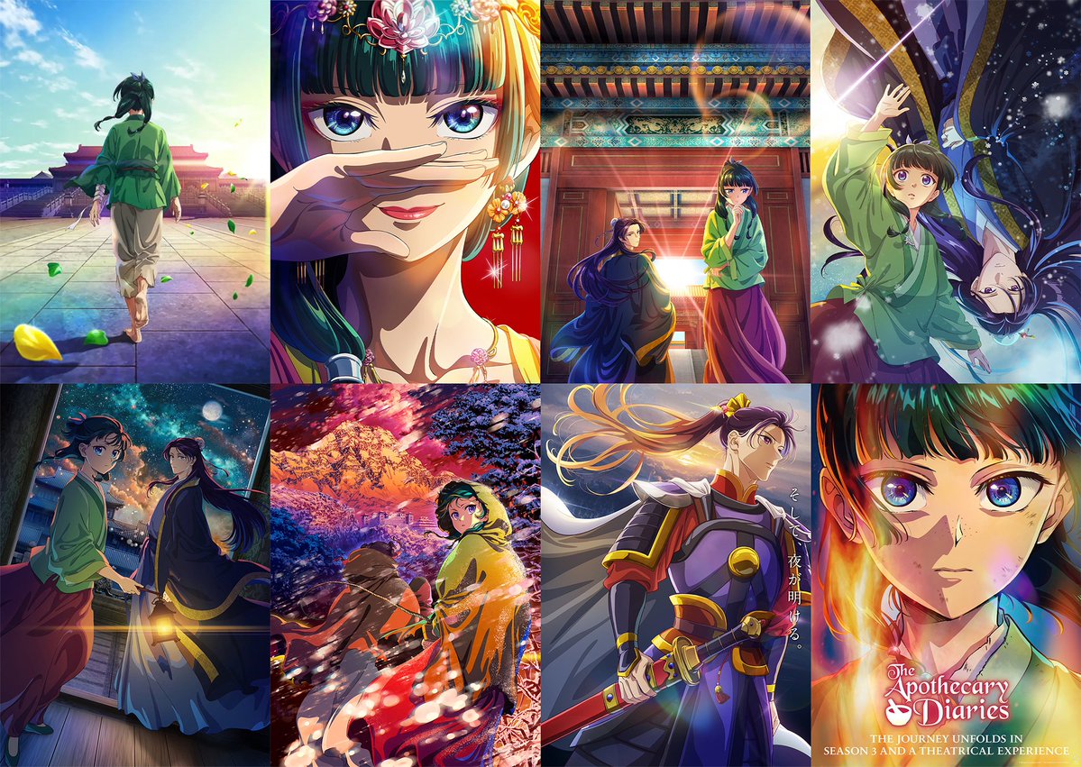 ApothecaryAnime's tweet image. The Apothecary Diaries key visuals are ABSOLUTE CINEMA✨