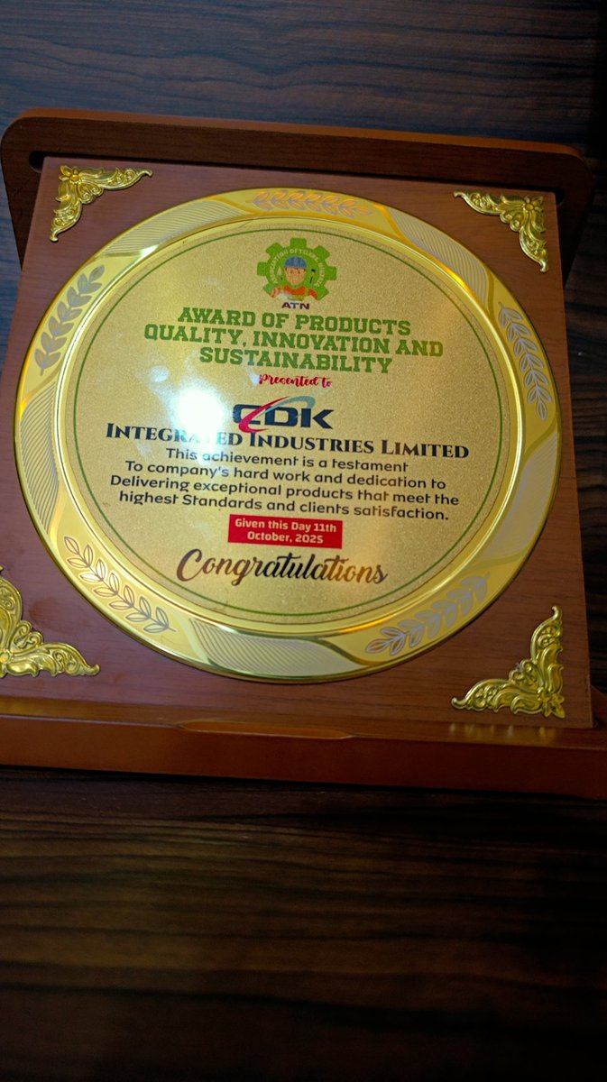 Award of product quality, innovation, and sustainability from Association of Tilers, Nigeria (ATN), the Umbrella body of professional Tilers in Nigeria.

What more can we say?