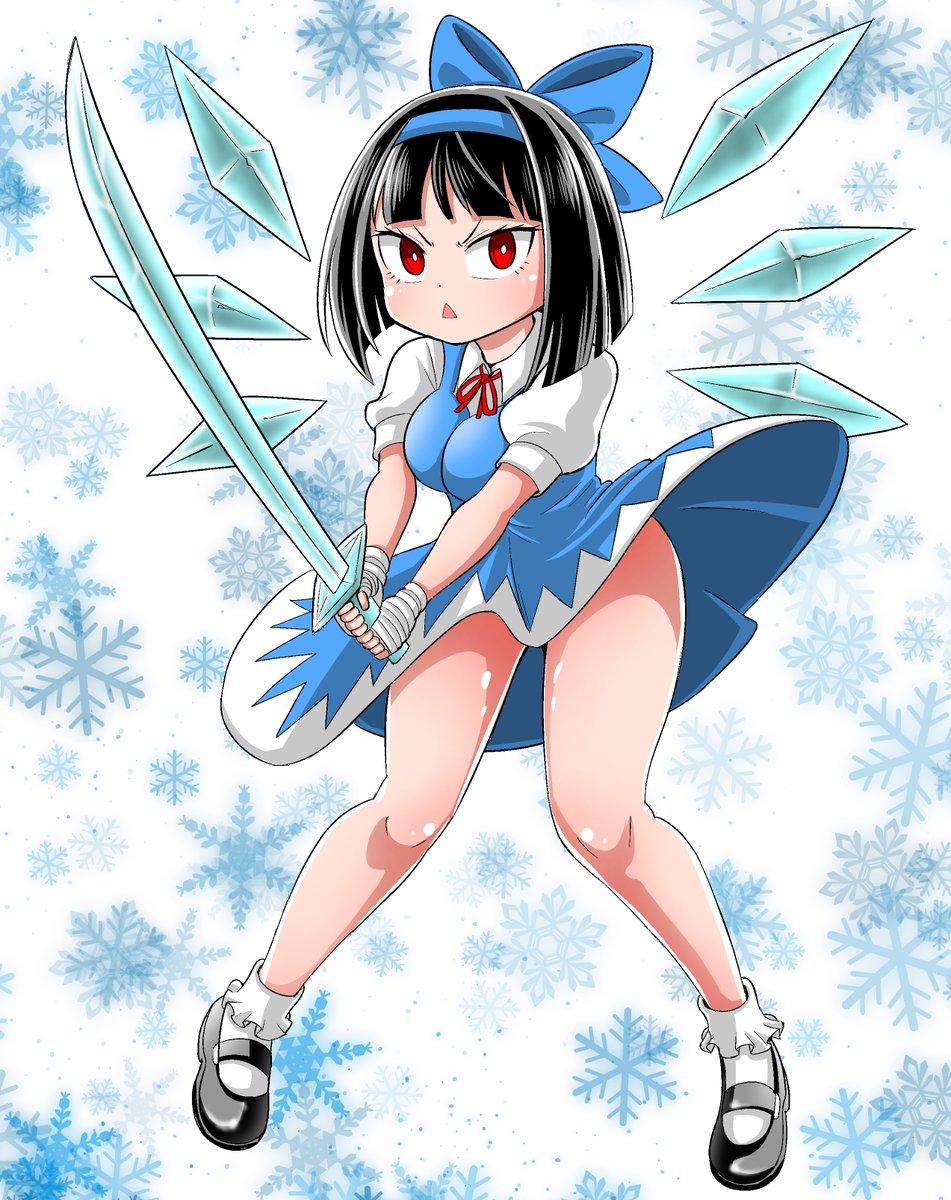 「27日まで忙しいので過去絵紹介シリーズ⑨」
寒い！寒すぎる！！これはきっと妖精のしわざですね！
という事で巫女ッチルノをあげておきます♪❄️☃️☔️

ブラックチャンネルとのゲーマー妖怪コラボ動画👇
youtube.com/shorts/dnbivof…

＃ゲーマーが妖怪退治やってみた　＃ゲーマー妖怪
＃東方