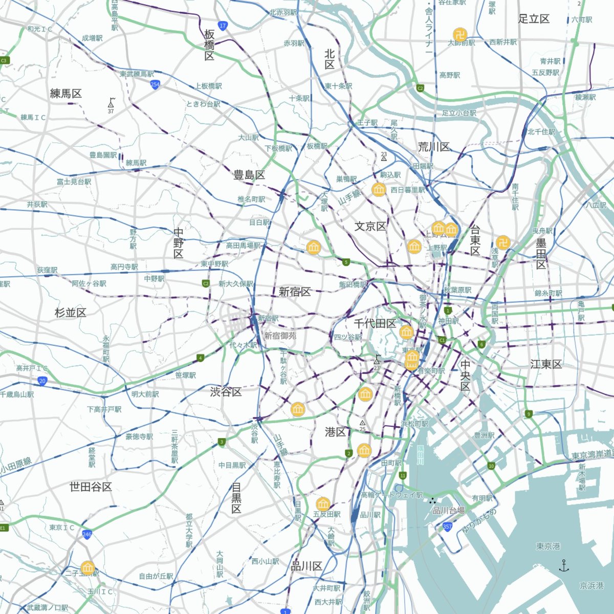 新しいマップを制作中🗾
今回は東京都内の拡大図も登場予定です🗼
一体なんのマップでしょう🤔
近日公開予定！お楽しみに！

 #国宝  #文化財マップ