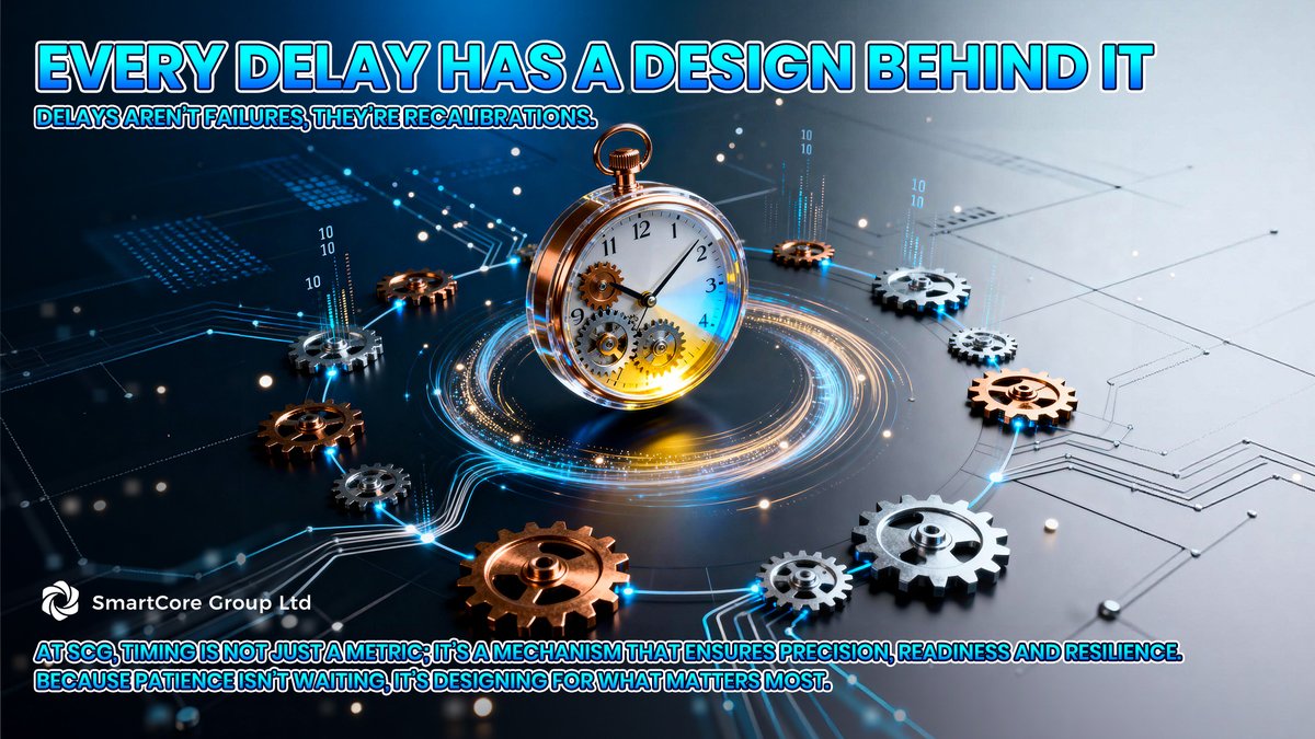 SmartCore_Group's tweet image. 💬 “Patience and time are the two most powerful warriors.” Tolstoy
🌐 Delay isn’t inefficiency, it’s intention.
⚙️ Timing filters noise and amplifies precision.
🎯 Lasting systems synchronize, not rush.

#SmartCoreGroup #TimeDesign #SystemResilience #SCG #InvestSmart