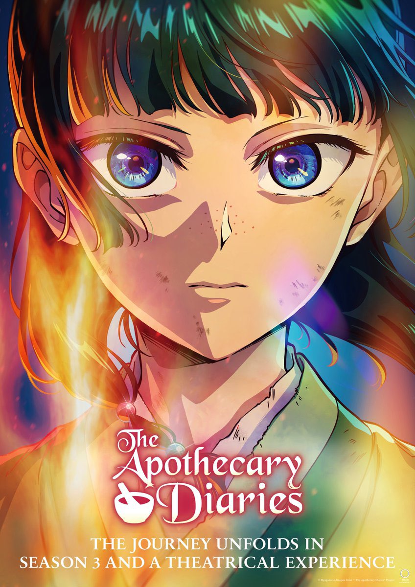 Anime News And Facts (@aninewsandfacts) on Twitter photo The Apothecary Diaries Season 3 & New Anime Original Film Officially Announced
TV Anime Season 3:
- Part 1: October 2026
- Part 2: April 2027
Movie: 
- Scheduled for December 2026, based on an all-new original story by Natsu Hyuga The Apothecary Diaries Season 3 & New Anime Original Film Officially Announced
TV Anime Season 3:
- Part 1: October 2026
- Part 2: April 2027
Movie: 
- Scheduled for December 2026, based on an all-new original story by Natsu Hyuga