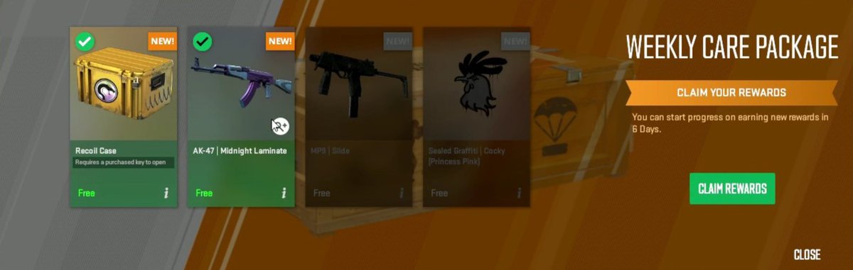 UnmatchedCS's tweet image. Last week BRAVO CASE. Today Midnight Laminate MW from drop. 
+95$ in 7 days