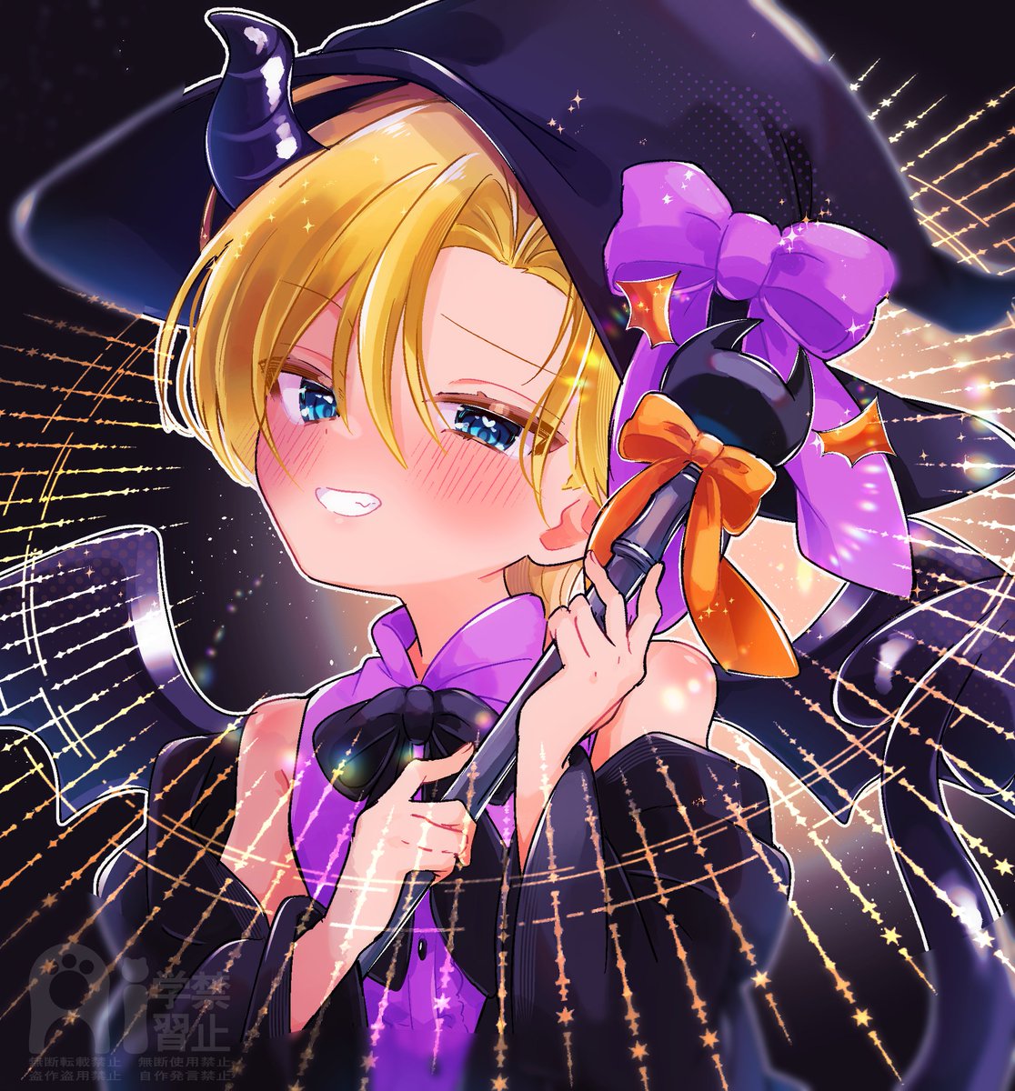 シｮ夕アクマくん（ハロウィンのすがた）
魔法使いコスです　#創作 #oc