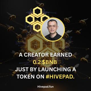 hivepadfun's tweet photo. THIS CREATOR EARNED 0.2 $BNB —
just by launching a token on #HivePad.

Free to launch. Gas fee only.

Launch yours today.

🔗 https://t.co/EidNN0jeLo

#HivePad #BNB #BNBChain #CreateToEarn