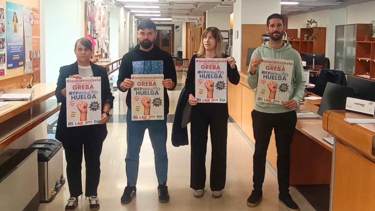 Los sindicatos convocan tres días de huelga en FP

👉Las jornadas de lucha serán los días 3, 4 y 5 de noviembre
✖️Critican la situación que atraviesa la Formación Profesional pública en Navarra y la falta de recursos

Más información ✍️navarra.ccoo.es/noticia:739585