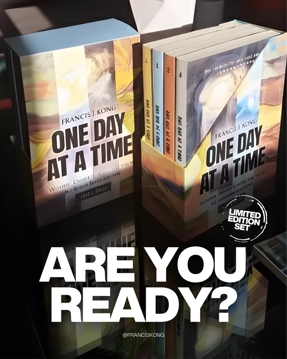 franciskong's tweet photo. ARE YOU READY?
It’s almost here—the comeback you’ve been waiting for. A new chapter of One Day at a Time is about to unfold—bigger, deeper, and more inspiring than ever before.
Get ready to relive the journey…
#FrancisKong #OneDayAtATime #BookComeback #StayTuned https://t.co/srD9HLcgEx